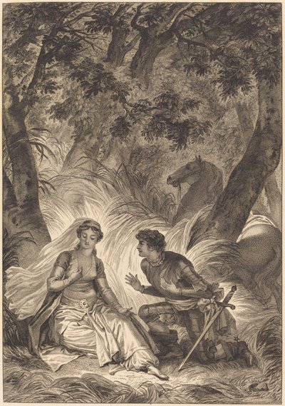 La fidanzata del re di Garbe: Il cavaliere da after Jean Honoré Fragonard