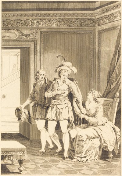 Gioconda: La partenza da after Jean Jacques François Le Barbier I