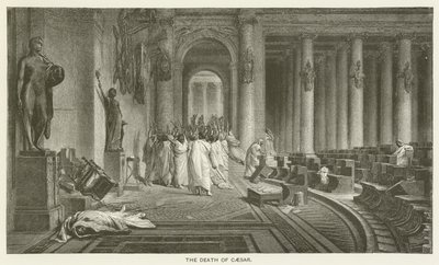 La morte di Cesare da after Jean Leon Gerome