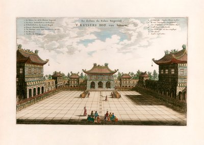 Palazzo Imperiale, Pechino, Cina da after Johannes Nieuhof