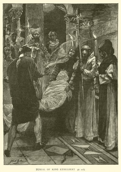 Sepoltura del re Ethelbert da after John Henry Frederick Bacon
