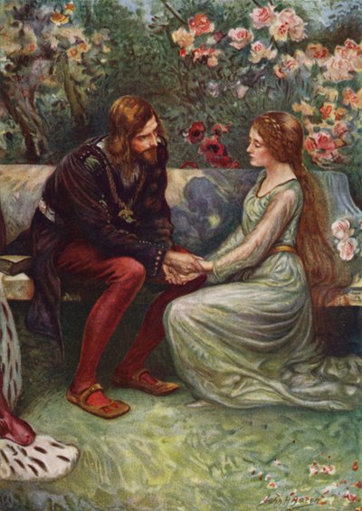 Il Principe Enrico ed Elsie nel Giardino da after John Henry Frederick Bacon