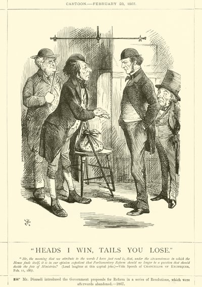 Testa vinco, Croce perdi da after John Tenniel
