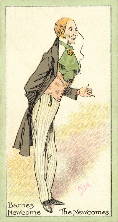 Barnes Newcome, Newcomes (cromolitografia) da after Joseph Clayton Clarke