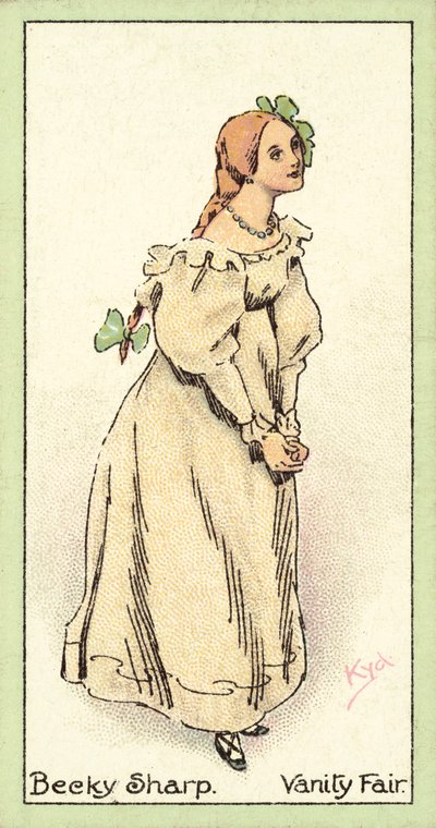 Becky Sharp, Vanity Fair (cromolitografia) da after Joseph Clayton Clarke