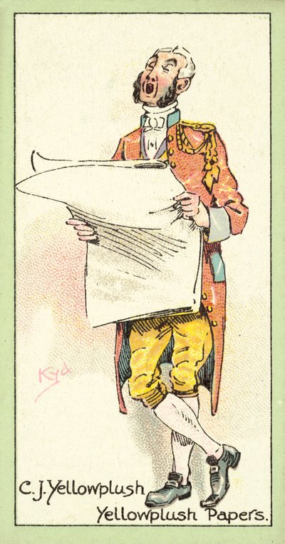 C J Yellowplush, Yellowplush Papers (cromolitografia) da after Joseph Clayton Clarke