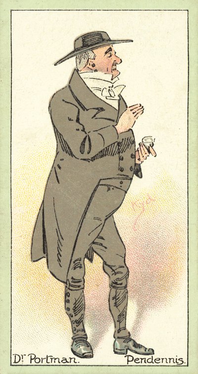 Dr Portman, Pendennis (cromolitografia) da after Joseph Clayton Clarke