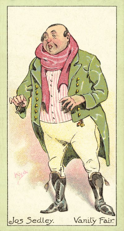 Jos Sedley, Vanity Fair (cromolitografia) da after Joseph Clayton Clarke