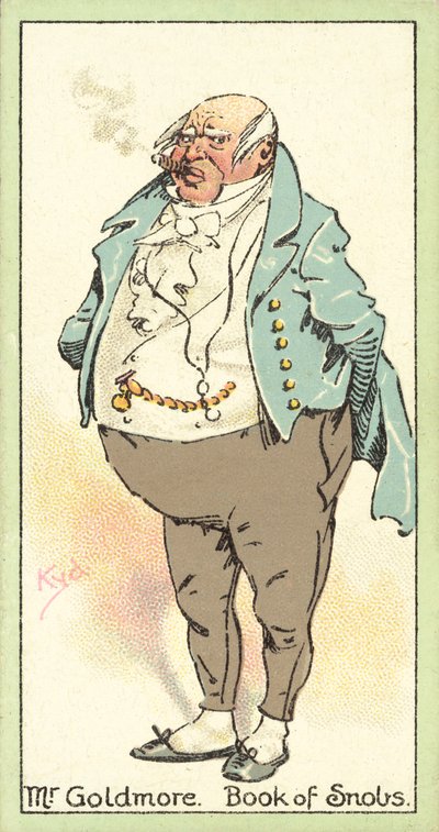 Mr Goldmore, Book of Snobs (cromolitografia) da after Joseph Clayton Clarke