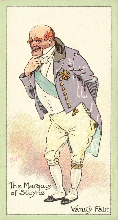 Il marchese di Steyne, Vanity Fair (cromolitografia) da after Joseph Clayton Clarke