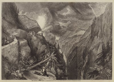 La battaglia di Fort Bard da after Joseph Mallord William Turner