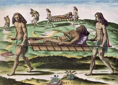 Ermafroditi che trasportano i feriti, da 