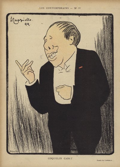 Coquelin Cadet, illustrazione per Le Rire da after Leonetto Cappiello