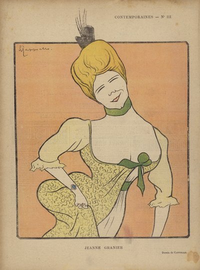 Jeanne Granier, illustrazione per Le Rire da after Leonetto Cappiello