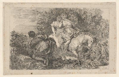 La fuga di Clelia da after Livio Mehus Jean Honoré Fragonard