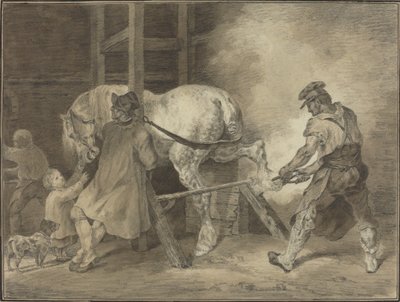 La Fucina del Fabbro da after Léon Cogniet after Théodore Gericault