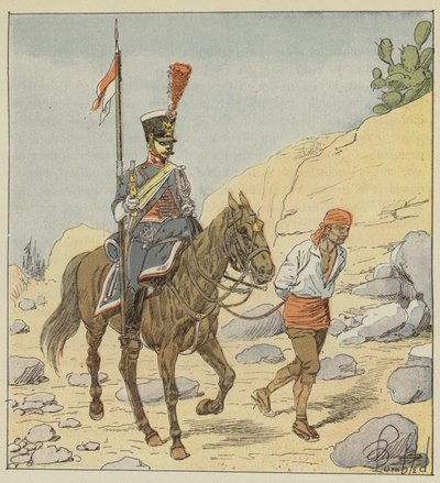 Esercito francese in Spagna, Lanciere-gendarme, 1811 da after Louis Charles Bombled