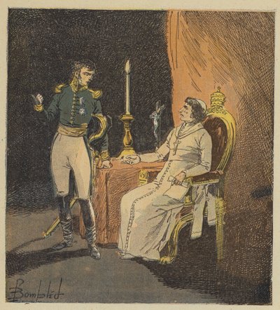 Arresto del papa da parte del generale Radet da after Louis Charles Bombled