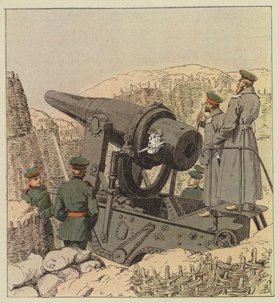 Cannone costiero russo da 9 pollici da after Louis Charles Bombled