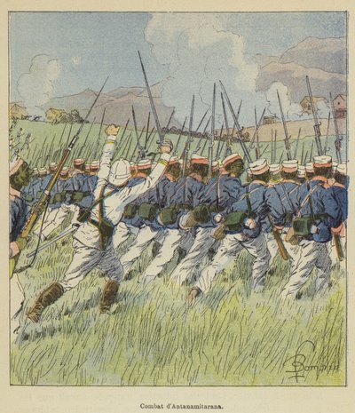 Combattimento di Antanamitarana da after Louis Charles Bombled