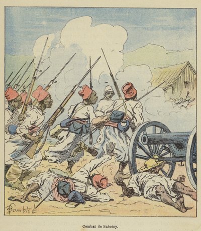 Combattimento di Sabotzy da after Louis Charles Bombled