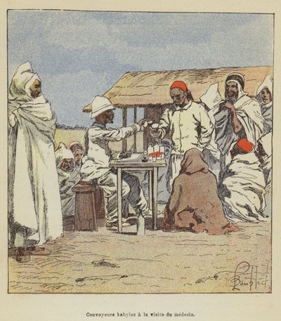 Convogliatori cabili alla visita del medico da after Louis Charles Bombled