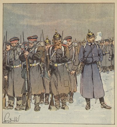 Indigenza di alcune truppe prussiane da after Louis Charles Bombled