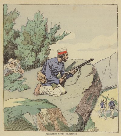 Fanteria hovas in agguato da after Louis Charles Bombled
