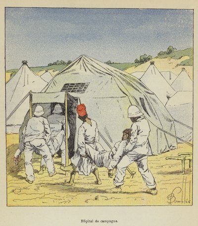 Ospedale da campo da after Louis Charles Bombled