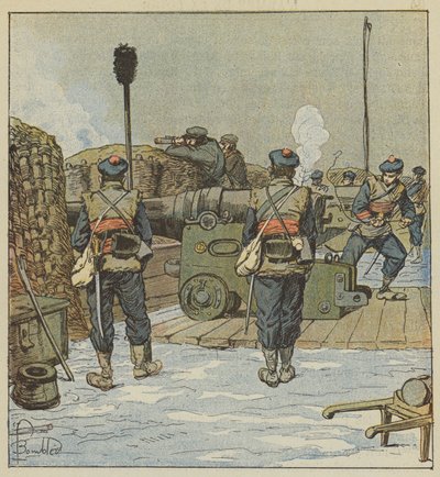 La batteria di marina di Chevilly da after Louis Charles Bombled