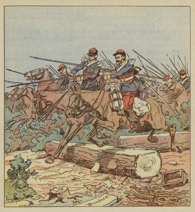 La carica di Montbarrois da after Louis Charles Bombled