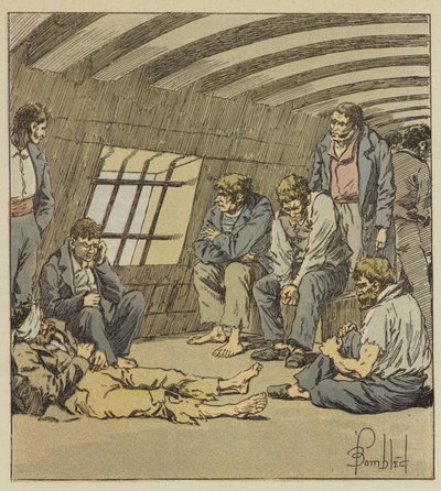 La maggior parte dei nostri buoni marinai erano prigionieri in Inghilterra da after Louis Charles Bombled