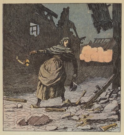 La vedova Perrochon uccisa a Fréteval da after Louis Charles Bombled