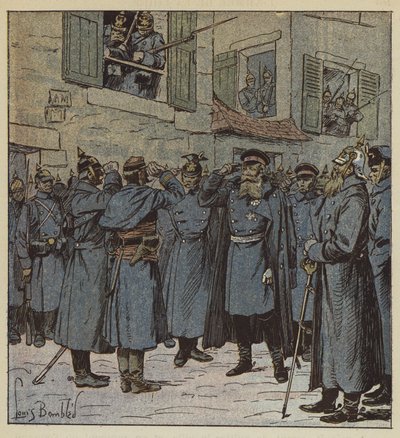 Il capitano Pendezec e il generale Treskow da after Louis Charles Bombled