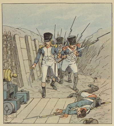 Il capitano di Chambure, il capo di questa celebre compagnia, ecc. da after Louis Charles Bombled
