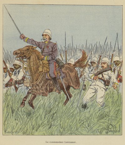 Il comandante Lentonnet da after Louis Charles Bombled