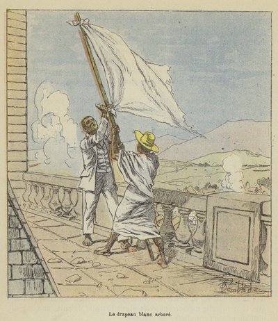 La bandiera bianca issata da after Louis Charles Bombled