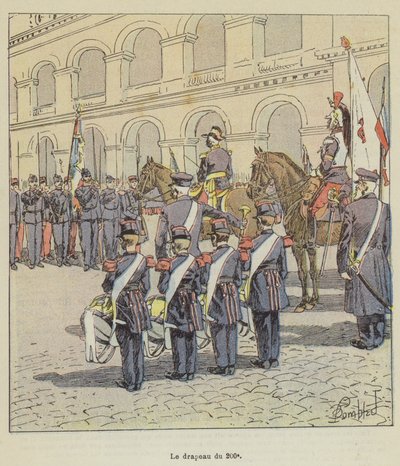 La bandiera del 200º da after Louis Charles Bombled