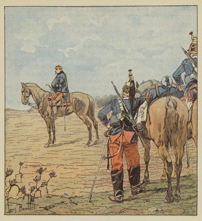 Il generale Barry alla vigilia di Coulmiers da after Louis Charles Bombled