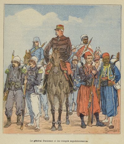 Il generale Duchesne e le truppe spedizionarie da after Louis Charles Bombled