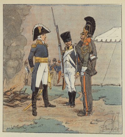 Il maresciallo Augereau, duca di Castiglione da after Louis Charles Bombled