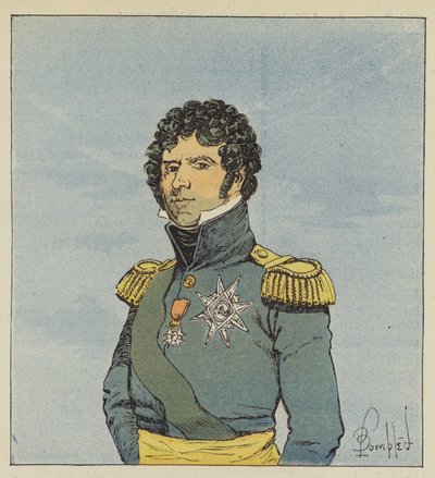 Il maresciallo Bernadotte da after Louis Charles Bombled
