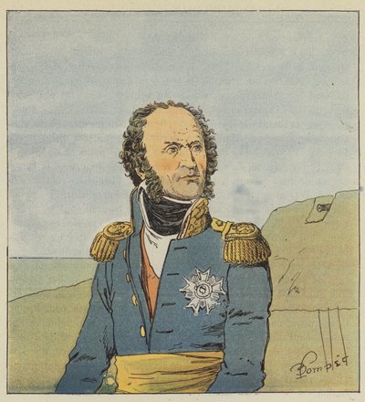 Il maresciallo Brune da after Louis Charles Bombled