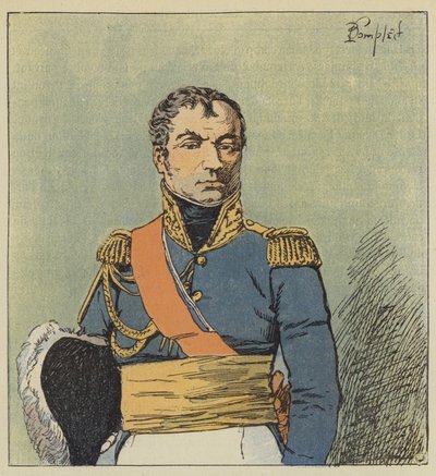 Il maresciallo Oudinot da after Louis Charles Bombled
