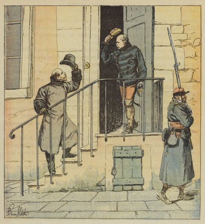 Il principe di Joinville e il generale des Pallieres da after Louis Charles Bombled