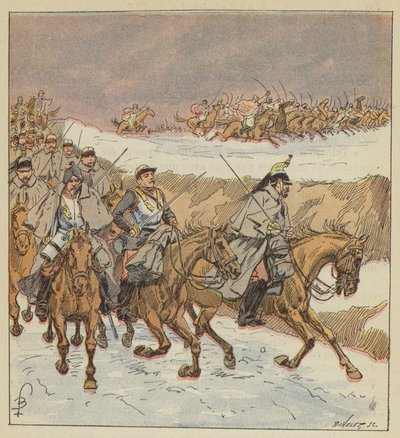 Gli arabi del colonnello Goursaud liberano, con una carica brillante, il 3º corazzieri da after Louis Charles Bombled