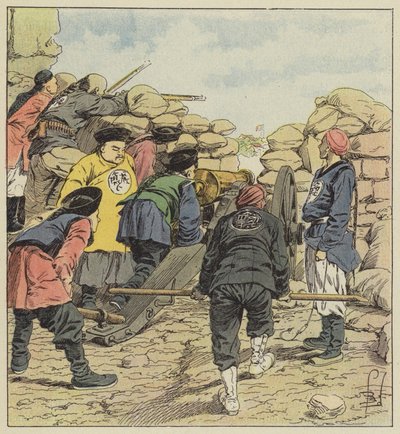 I cinesi bombardano le legazioni da after Louis Charles Bombled