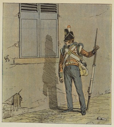 Le sentinelle saranno poste di notte a toccare la casa da after Louis Charles Bombled