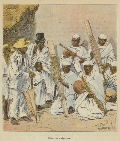 Musicisti malgasci da after Louis Charles Bombled