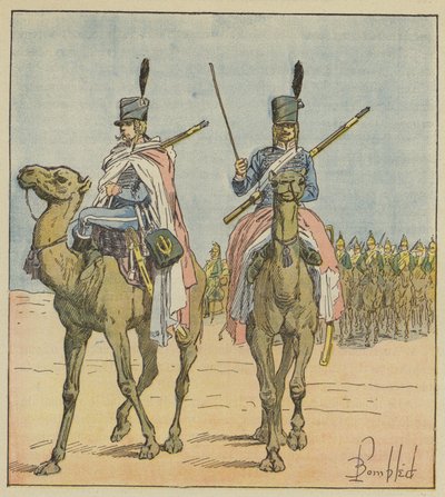 Napoleone creò reggimenti di dromedari da after Louis Charles Bombled